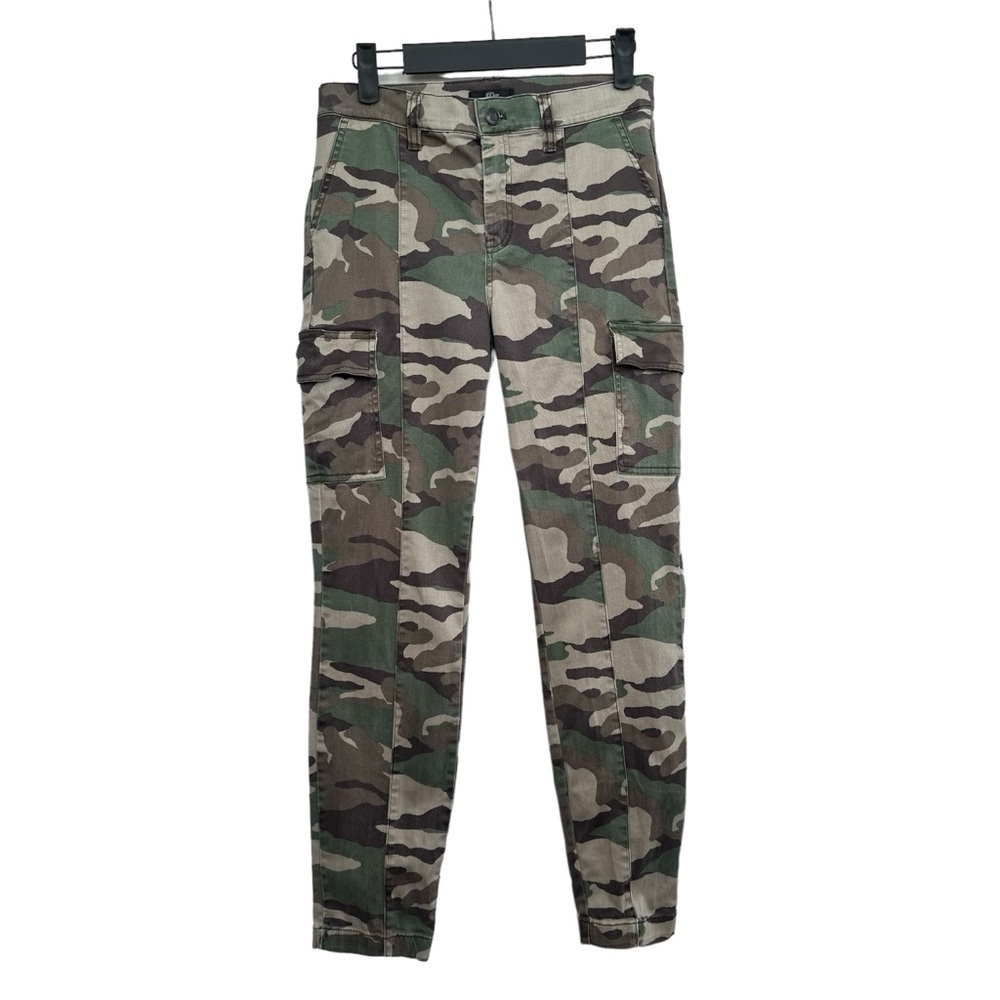 J. Crew 9” Cargo Toothpick Women’s Jeans Camouflage size 26 Green High Rise Camo